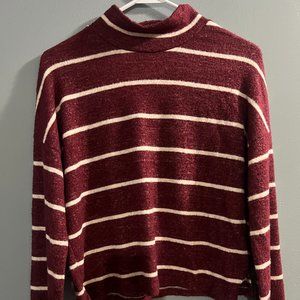 Maroon and White Sweater
